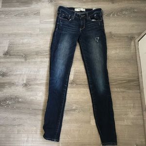 Dark blue faded Abercrombie & Fitch Skinny Jeans